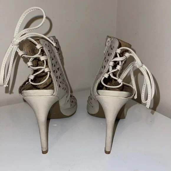 LC Lauren Conrad Holli Nude High Heel Sandals Women  Size 10 US - Picture 5 of 6
